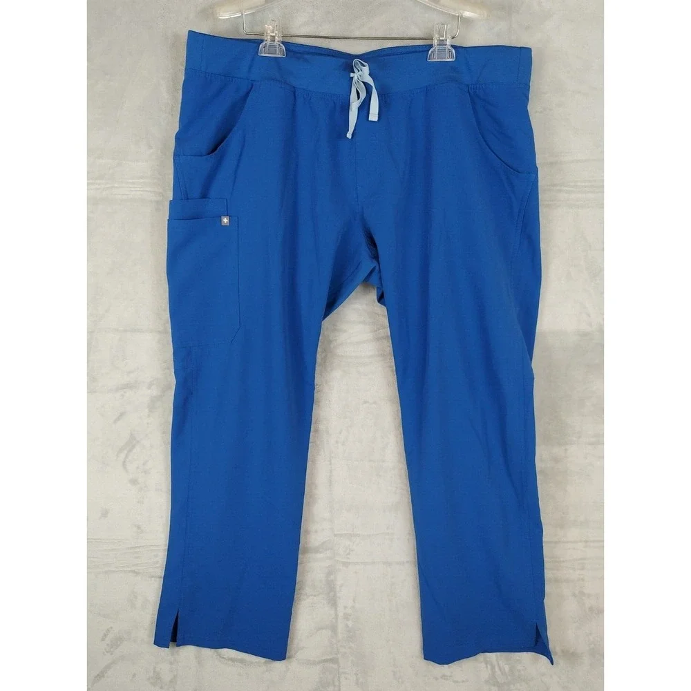 FIGS Mens XXL Blue Technical Collection Scrub‎ Pants Pockets 41x30.5